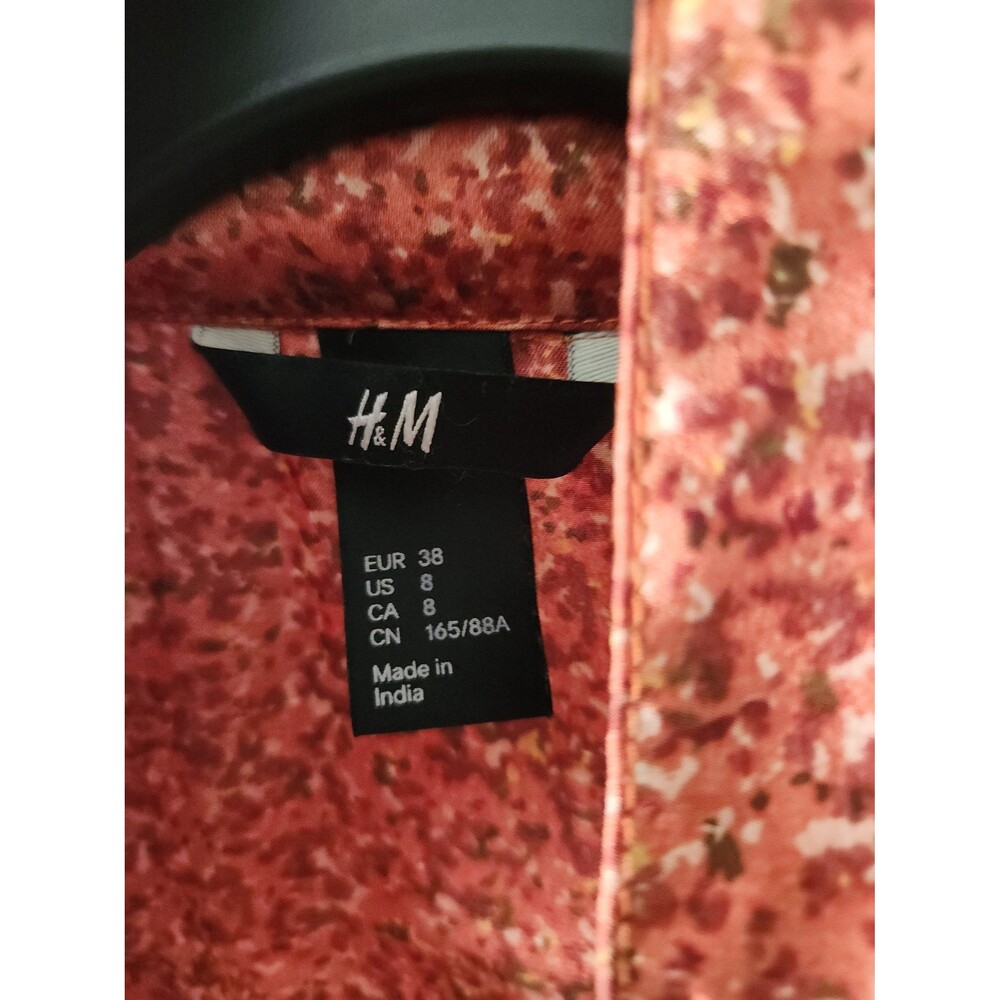 H&M Floral Wrap Dress Size 8 - Picture 2 of 4